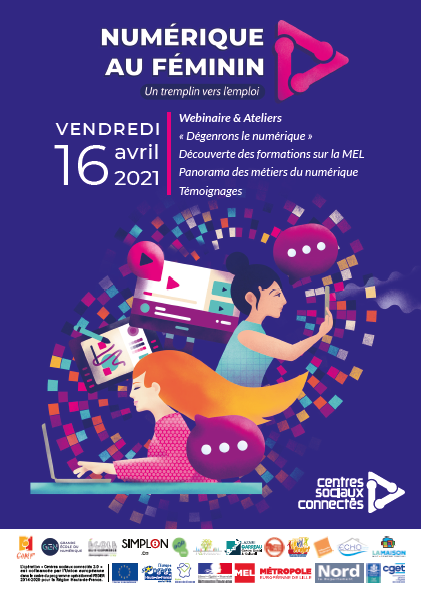 Flyer centres sociaux connectés