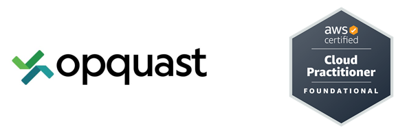 Logos Opquast et AWS
