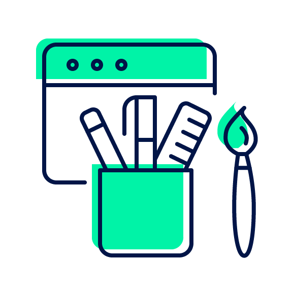 Pictogramme "Interface, graphisme et design"