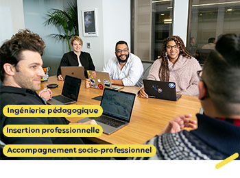 l’ingénierie pédagogique; l’accompagnement socioprofessionnel; l’insertion professionnelle