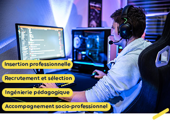 Insertion professionnelle, recrutement et sélection, ingénierie pédagogique et accompagnement socio-professionnel