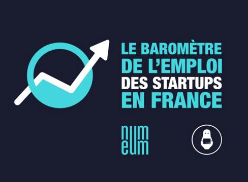 Le baromètre de l'emploi des startups en France par Numeum